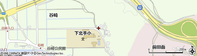 秋田県秋田市下北手松崎谷崎86周辺の地図