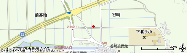 秋田県秋田市下北手松崎谷崎45周辺の地図