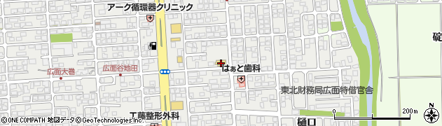 秋田県秋田市広面樋ノ下18周辺の地図