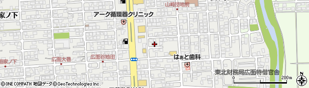秋田県秋田市広面樋ノ下21周辺の地図
