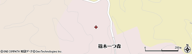 岩手県滝沢市篠木一つ森周辺の地図