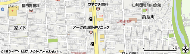 秋田県秋田市広面（谷地沖）周辺の地図