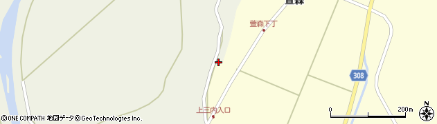 秋田県秋田市河辺三内三内段139周辺の地図
