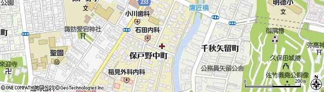 秋田県秋田市保戸野中町5-2周辺の地図