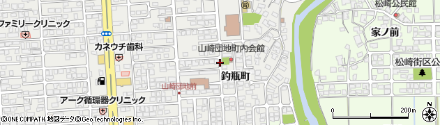 秋田県秋田市広面釣瓶町周辺の地図