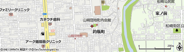 秋田県秋田市広面（釣瓶町）周辺の地図