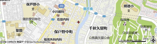 秋田県秋田市保戸野中町5-37周辺の地図