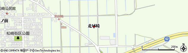 秋田県秋田市下北手松崎走り崎周辺の地図