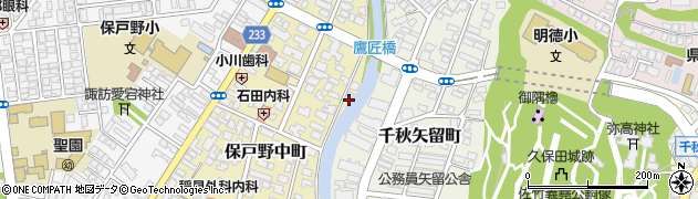 秋田県秋田市保戸野中町4周辺の地図