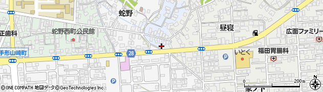 秋田県秋田市蛇野1周辺の地図