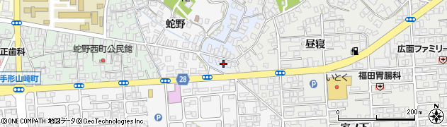 秋田県秋田市蛇野2周辺の地図