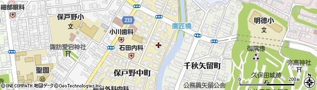 秋田県秋田市保戸野中町5周辺の地図