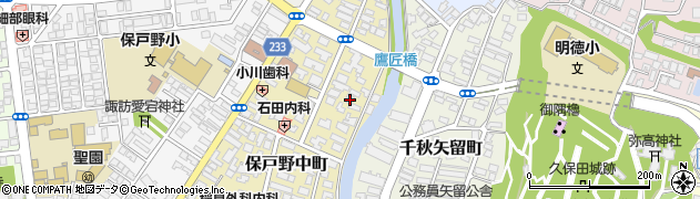 秋田県秋田市保戸野中町5-34周辺の地図