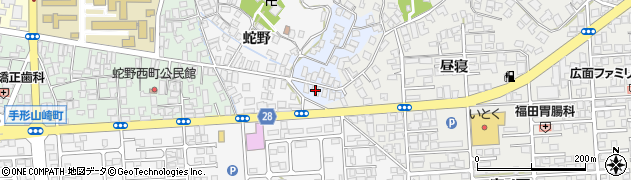 秋田県秋田市蛇野3周辺の地図