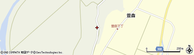 秋田県秋田市河辺三内三内段82周辺の地図