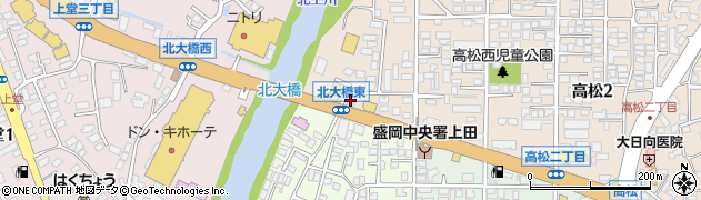 リラクゼーションサロン　オハナ盛岡高松店周辺の地図