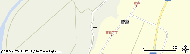 秋田県秋田市河辺三内三内段93周辺の地図