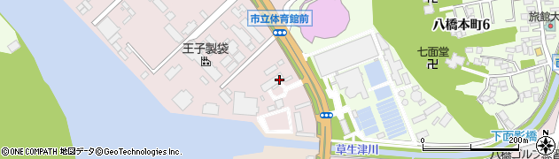 秋田県秋田市八橋周辺の地図