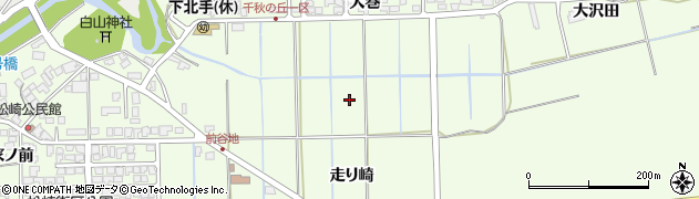秋田県秋田市下北手松崎周辺の地図