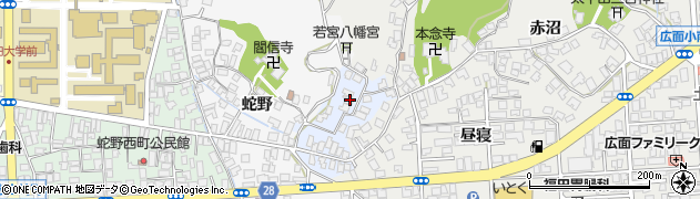 秋田県秋田市蛇野25周辺の地図