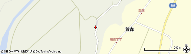 秋田県秋田市河辺三内三内段42周辺の地図