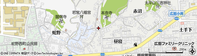 秋田県秋田市広面推子136周辺の地図