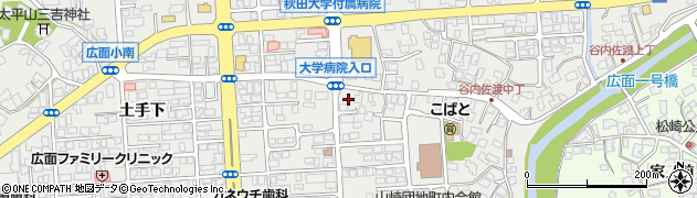 秋田県秋田市広面釣瓶町2周辺の地図