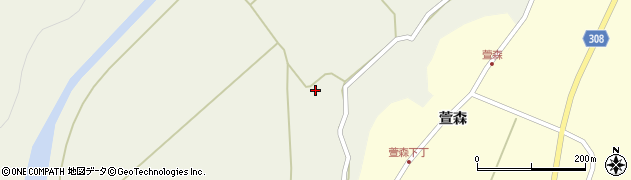 秋田県秋田市河辺三内三内段28周辺の地図