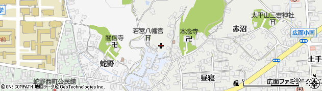 秋田県秋田市広面推子119周辺の地図