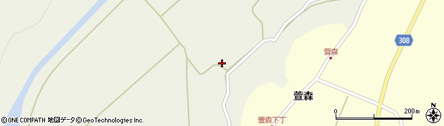 秋田県秋田市河辺三内三内段20周辺の地図