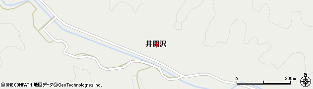 秋田県秋田市太平中関井関沢周辺の地図