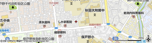 秋田県秋田市保戸野原の町周辺の地図