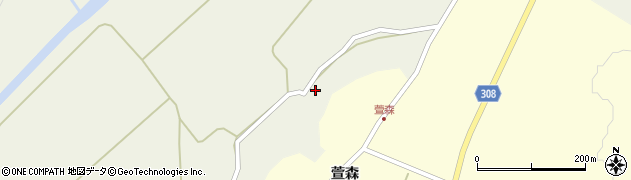 秋田県秋田市河辺三内三内段125周辺の地図