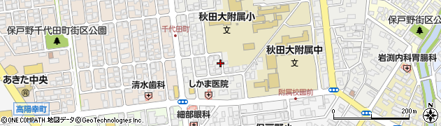 秋田県秋田市保戸野原の町9周辺の地図