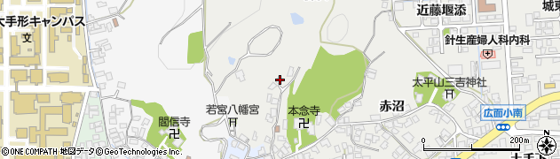 秋田県秋田市広面推子132周辺の地図
