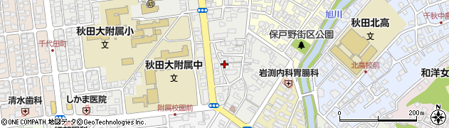 秋田県秋田市保戸野原の町5周辺の地図