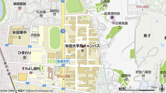〒010-0852 秋田県秋田市手形学園町の地図