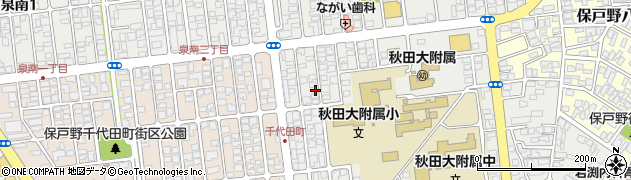 秋田県秋田市保戸野原の町12周辺の地図