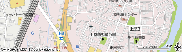 岩手県盛岡市上堂周辺の地図