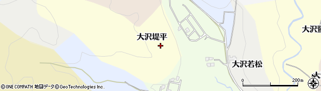岩手県滝沢市大沢堤平周辺の地図