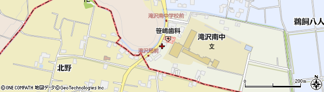 滝沢郵便局周辺の地図