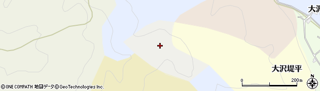 岩手県滝沢市大沢ブナ平周辺の地図