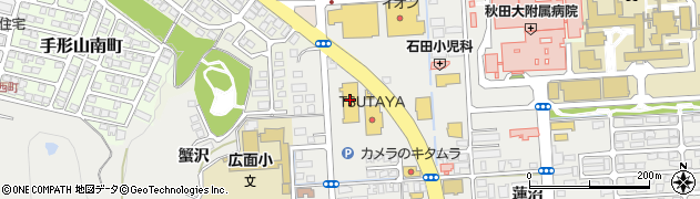 スーパードラッグアサヒ秋田広面店周辺の地図