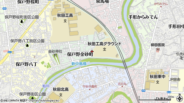 〒010-0902 秋田県秋田市保戸野金砂町の地図
