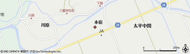 秋田県秋田市太平中関本宿30周辺の地図
