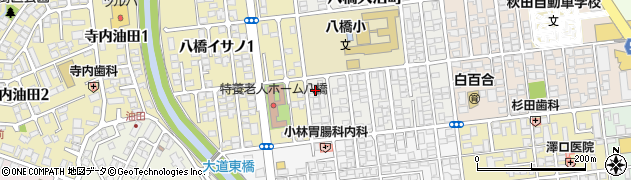 秋田トレーニングセンターハウリングジム周辺の地図