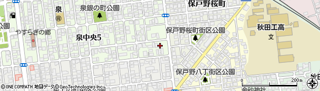 シーボンフェイシャリストサロン秋田泉店周辺の地図