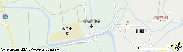 嵯峨家住宅周辺の地図