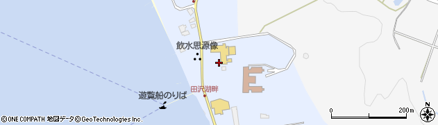 田沢湖レストハウス周辺の地図