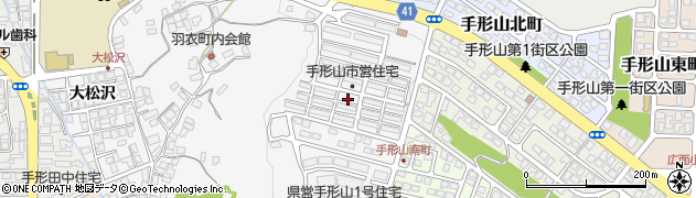 秋田県秋田市手形山西町2周辺の地図